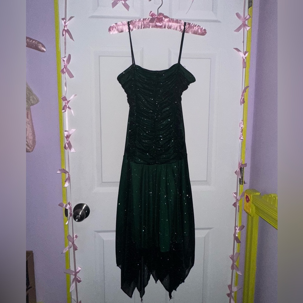 90’s prom dress | glam sparkly whimsical gothic dress